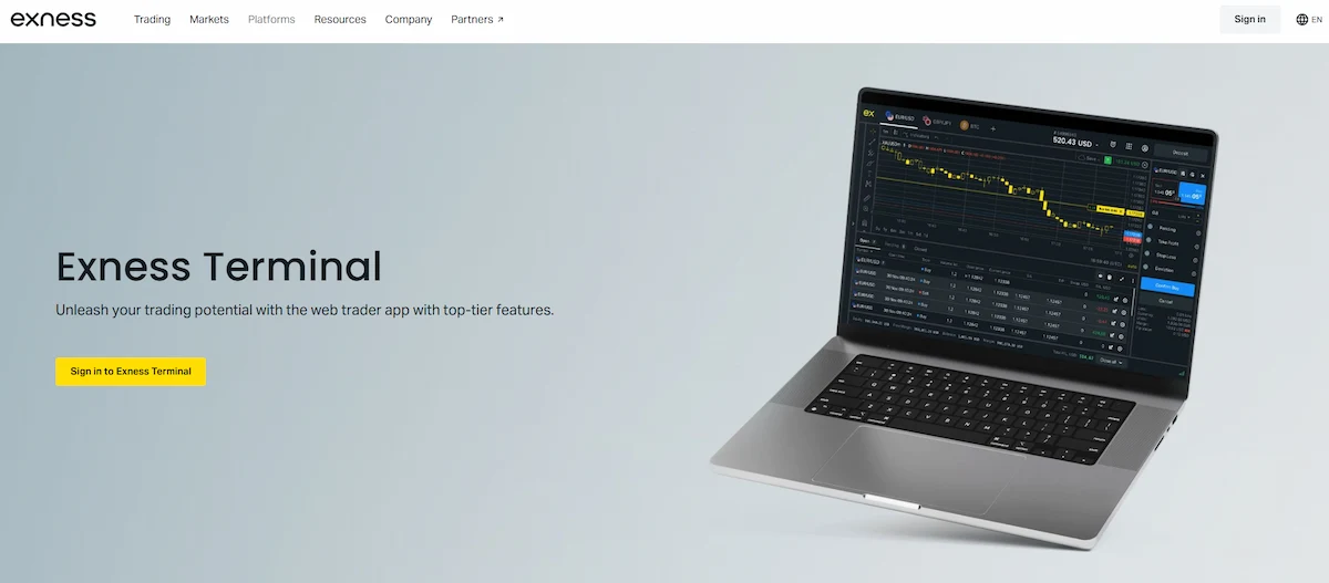 Exness Web Terminal