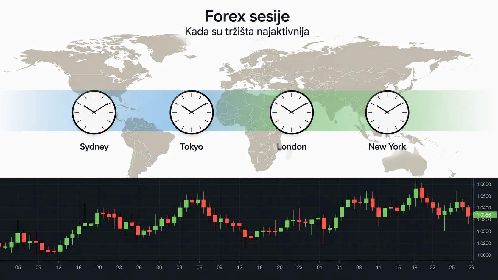 Forex sesije - kada je tržište najaktivnije