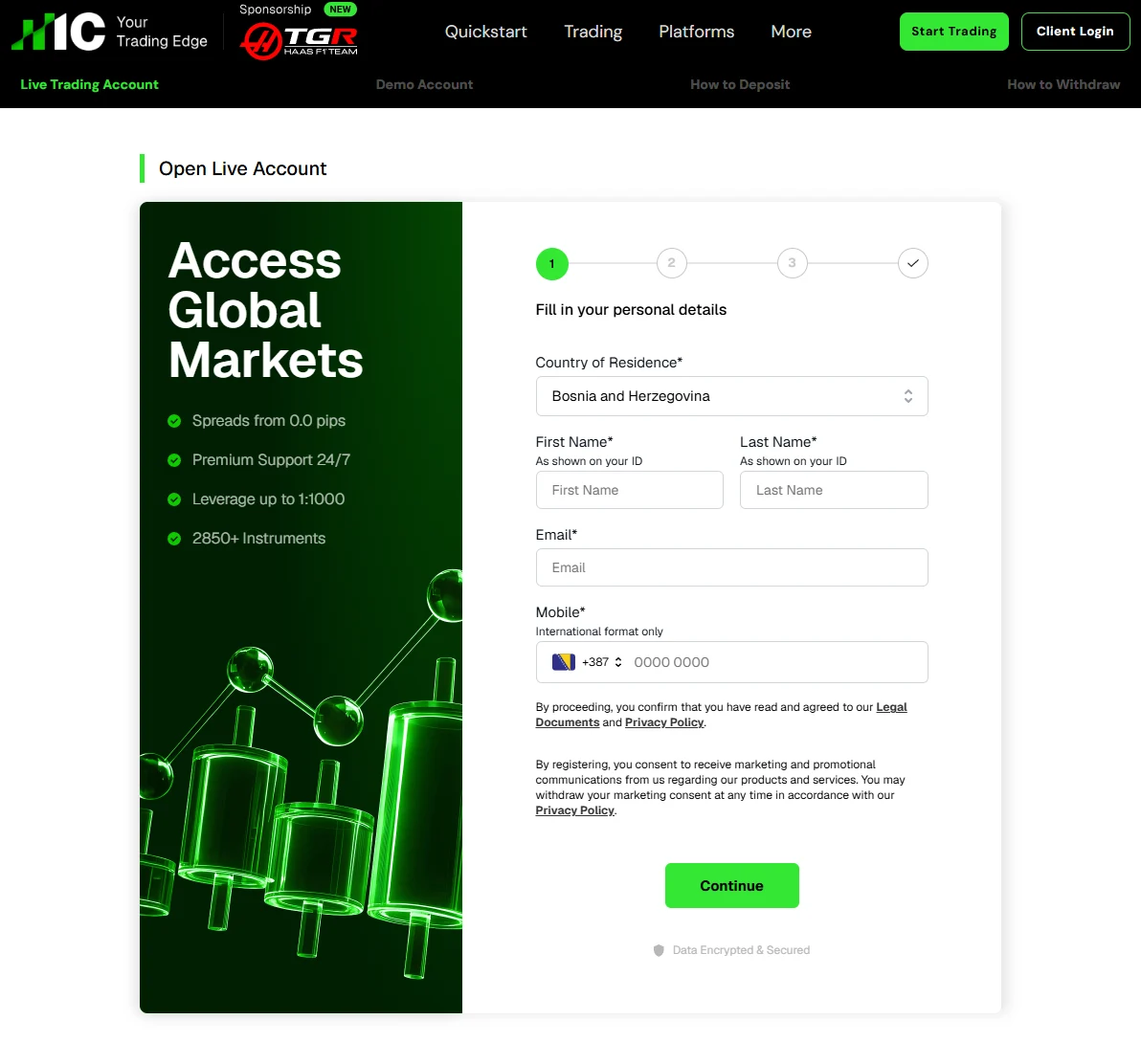 Kako otvoriti račun kod IC Markets